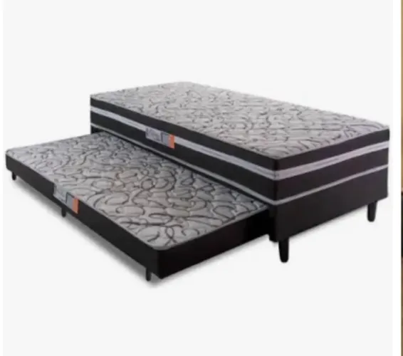 Cama de solteiro com auxiliar 