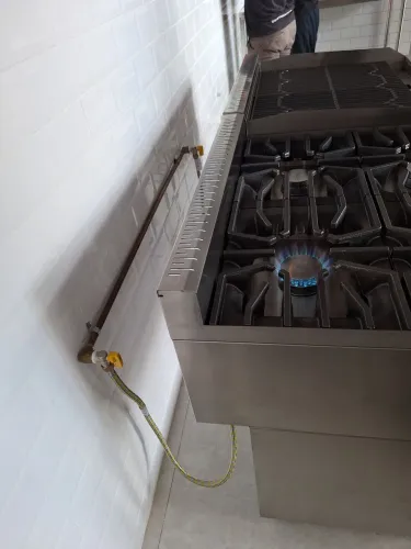 Instalação para gás de cozinha