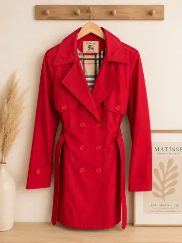 Trench Coat Burberry Vermelho