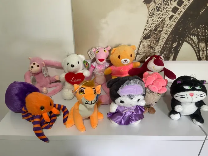 Lote 10 lindas pelucias 