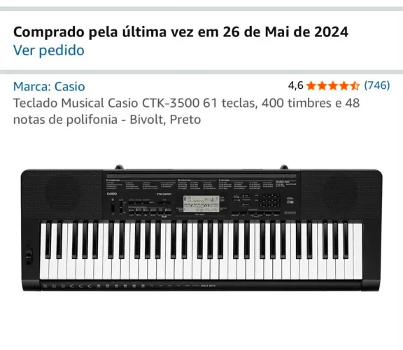 Teclado Casio CTK-3500