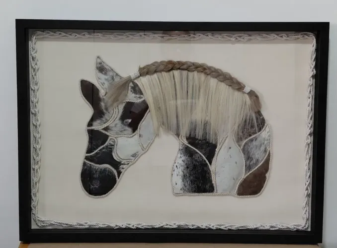 Quadro Cavalo artesanato 