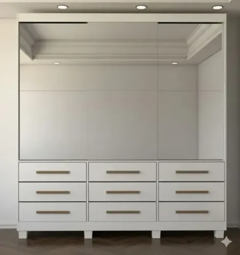 Guarda Roupa Sevilha 3 Portas Branco