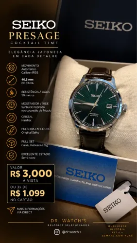 Seiko pressage cocktail time 41mm