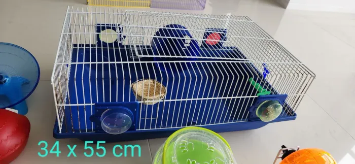 GAIOLA E ACESSORIOS PARA HAMSTER