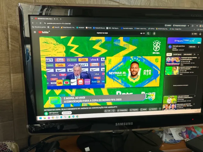 Monitor TV Samsung 22" P2270HN cabo HDMI