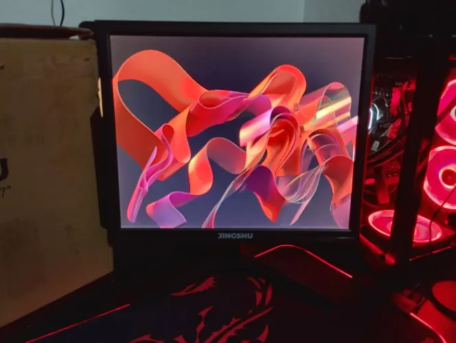 Monitor jingshu 17 polg HDMI e VGA 75 hz novo 