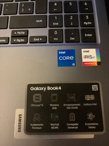 Notebook Samsung Galaxy Book 4 Intel Core i5 - Estado de Novo na Caixa
