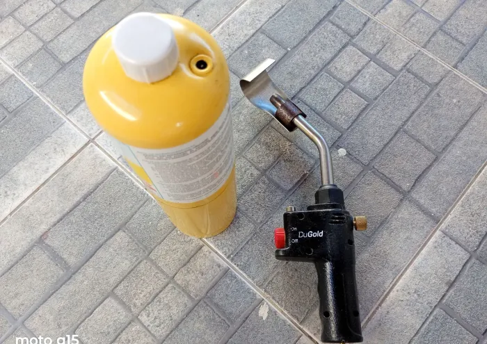 Kit Maçarico portátil+ Gás Map+ Quebra chamas