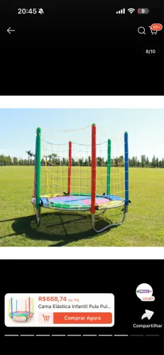 Cama Elástica Infantil Pula Pula Trampolim