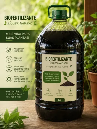 5 litros de Húmus Líquido 100% envio para todo o Brasil