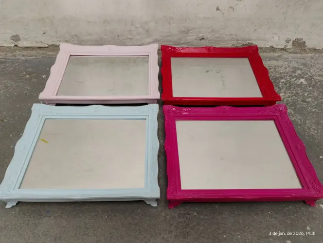 Bandejas Espelhadas para decorar festas.