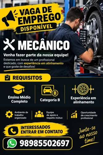 Vaga para mecânico automotivo