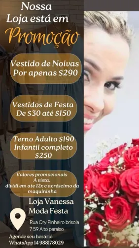 Aluguel e venda de vestido de festa