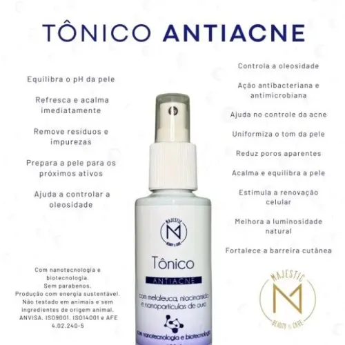 tônico antiacne majestic