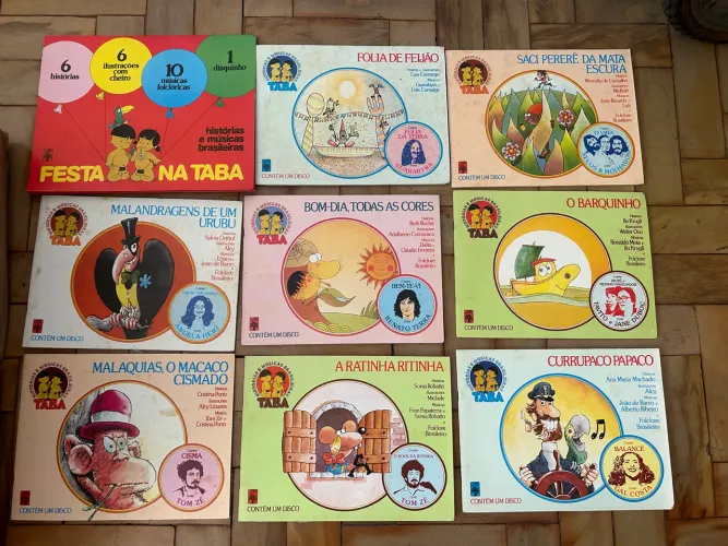 Lote 15 Coleção Taba Abril Anos 80 - Chico Buarque, Caetano, Gil, Gal, Jorge Ben