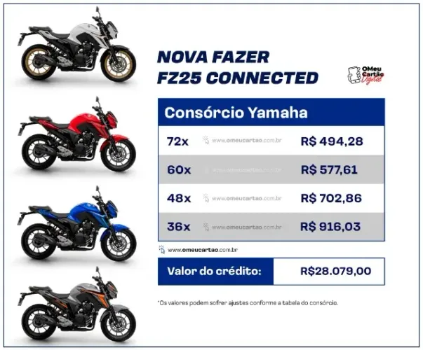  Yamaha FZ25 2026 250 Fazer Connected