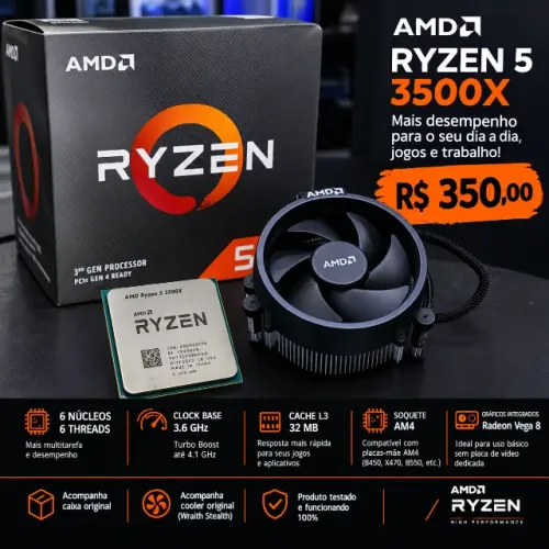 Processador Ryzen 5 3500x