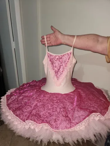 Tutu Bandeja Ballet Roupa Infantil Rosa