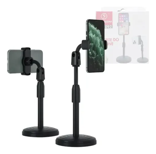 Suporte Tripé Celular Smartphone Mesa Portátil 360
