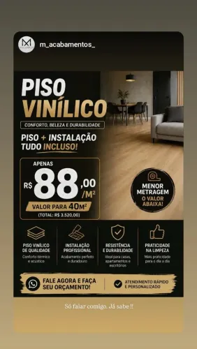 Renove sua casa com piso Vinílico