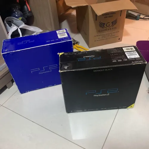 Combo 2 ps2 completo na caixa originais PlayStation play sony oficial gamer console