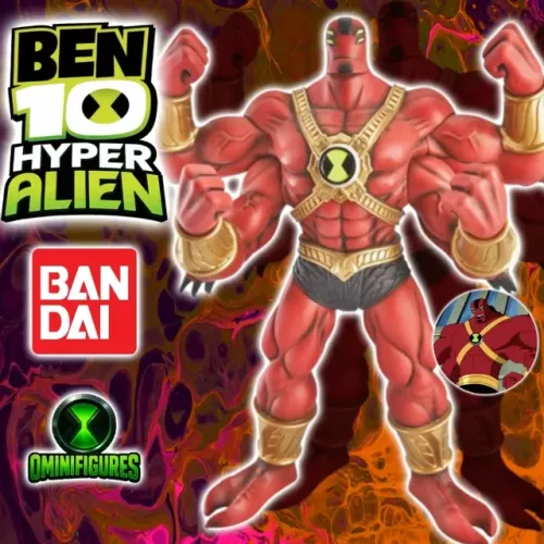 Boneco Quatro braços Hyperalien Ben 10 Supremacia Alienígena Bandai