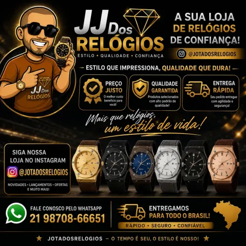 RELÓGIO PULSEIRA DE COURO