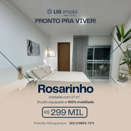 Oportunidade para Venda! No Rosarinho! Espaço Gourmet com piscina, área de lazer e confor