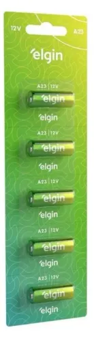 Pilhas Baterias Elgin 12v A23 Controle Portão Alarme