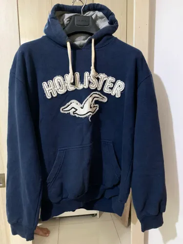 Blusa moleton hollister P com touca 
