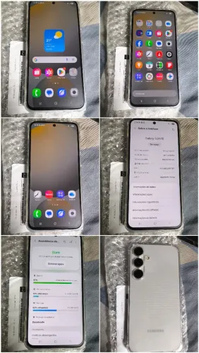 Samsung s24fe 5g 256gb memoria nunca aberto