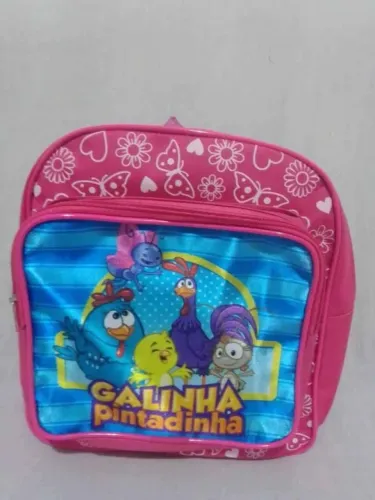 Mochila infantil tema Galinha Pintadinha