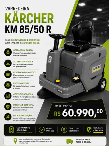 Varredeira Kärcher KM 85/50 R | Operador a Bordo | Seminova Revisada