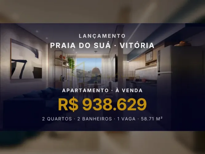Pronto para Morar: Apartamento de 2 Quartos na Praia do Suá com Lazer