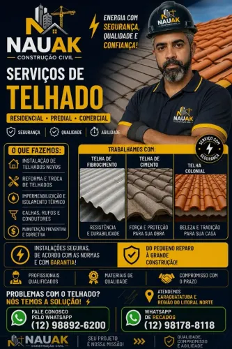 Telhado e com ronaldo