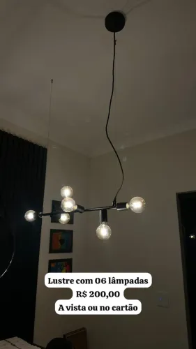 Lustre com 06 lâmpadas