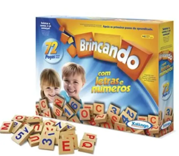 Brinquedo Educativo e Pedagógico ABC Xalingo 72 Peças