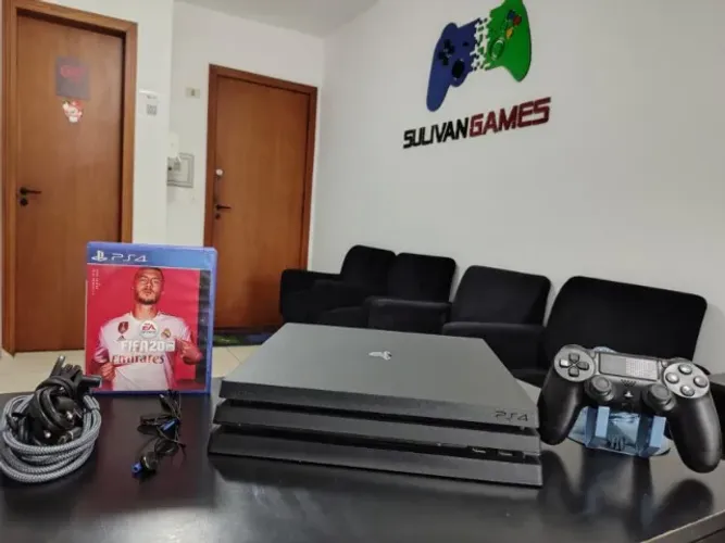 PS4 PRO 4K 1TB com 1 controle - garantia - Parcela no cartão