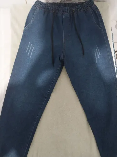 Calça Jeans Jogger Masculina Azul - Tamanho M