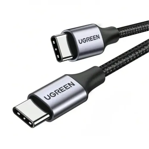 Cabo Usb-C Ugreen 60W 1m Carregamento Rápido Nylon Trançado