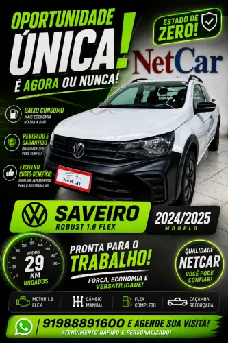 Volkswagen Saveiro Robust 1.6 Total Flex 16V CD 2025