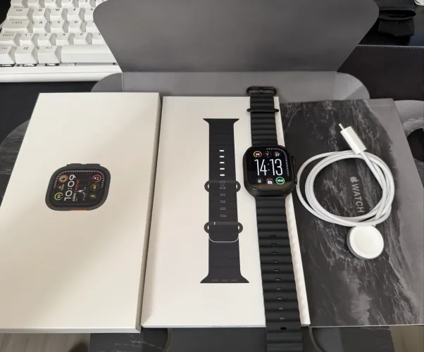 Smartwatch Apple Watch Ultra 2 49mm Black GPS + Cellular - impecável com NF nacional
