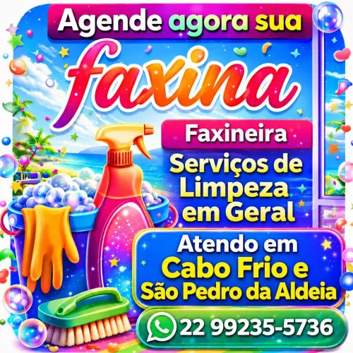 Faxineira | Diária R$250,00