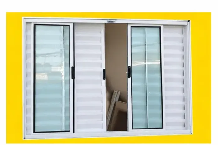 Veneziana aluminio branco 1,00X1,00 modelo feg frete a/c - pagamento na entrega