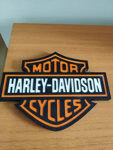 Placa decorativa Harley Davidson