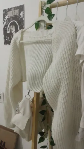 Casado de tricô estilo bolero