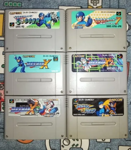 Lote Rockman Nintendo super famicom originais