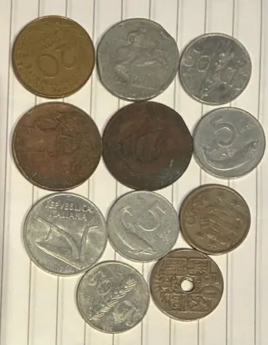 Lote Misto de Moedas - Cruzeiros, Cruzados e Internacionais!