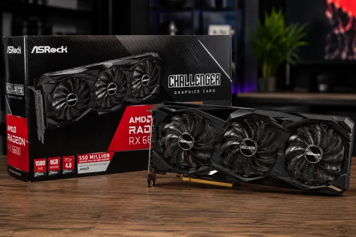 Placa de vídeo Rx6600 asrock Triple fan